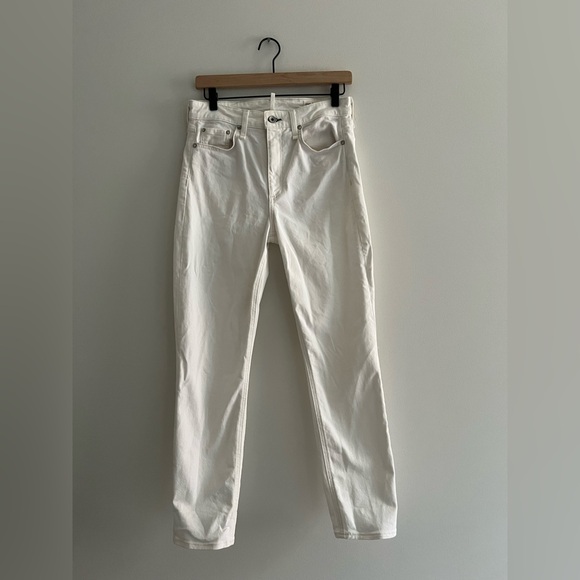 rag & bone Denim - Rag & Bone Nina High Rise Ankle Cigarette Jeans White Size 27